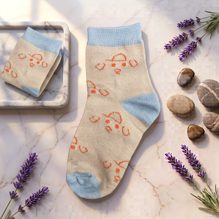 Cartoon Bear Print Socks