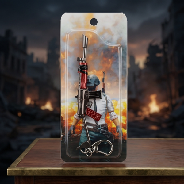 PUBG Rifle Metal Keychain