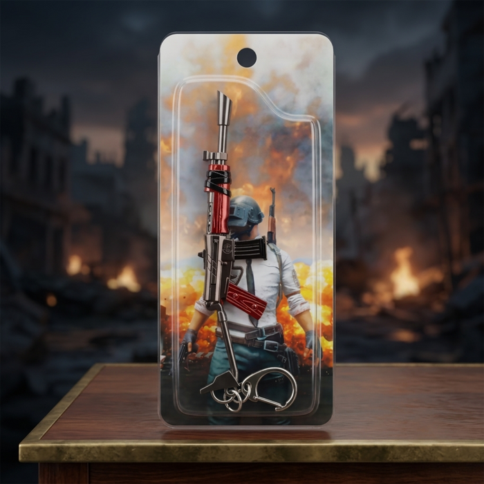 PUBG Rifle Metal Keychain