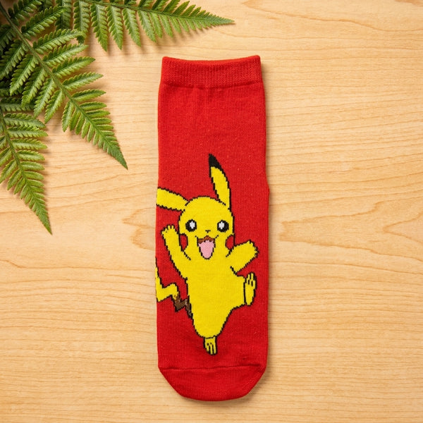 Yellow Cartoon Character Socks