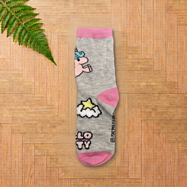 Unicorn Cloud Print Socks