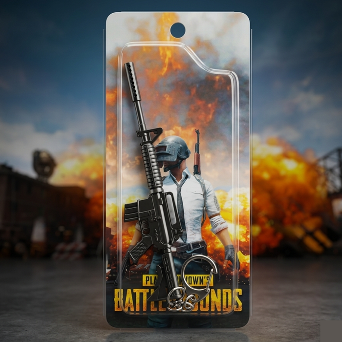 PUBG Battlegrounds M416 Assault Rifle Keychain