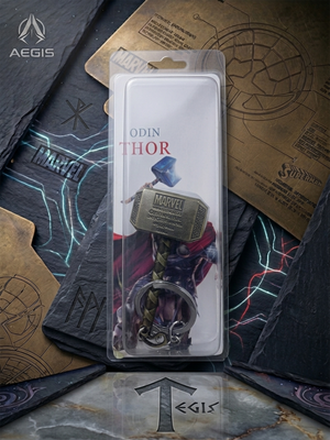 Marvel Thor Hammer Mjolnir Metal Keychain