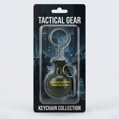 Tactical Gear Grenade Keychain