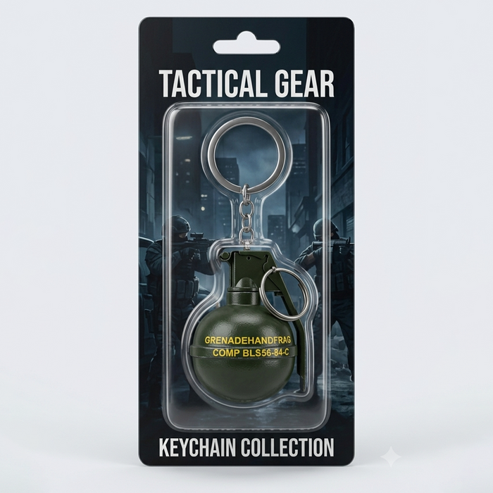 Tactical Gear Grenade Keychain