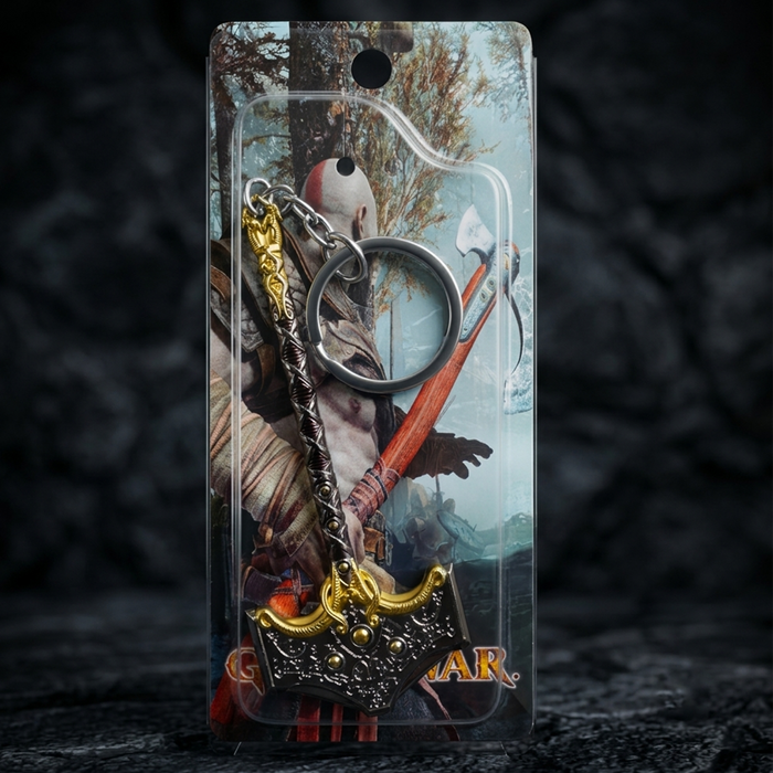God of War Leviathan Axe Metal Weapon Keychain