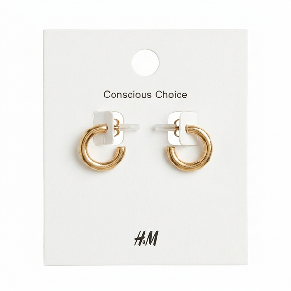 Gold Mini Chunky Hoop Earrings