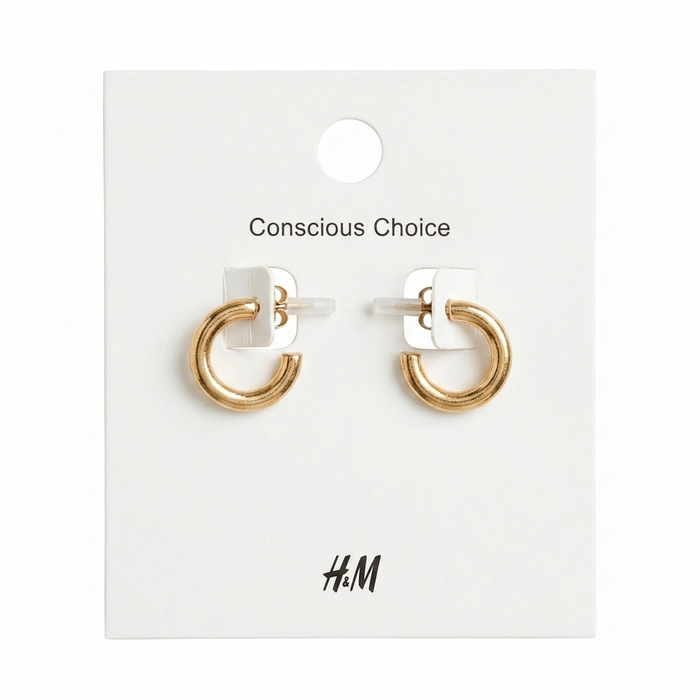 Gold Mini Chunky Hoop Earrings