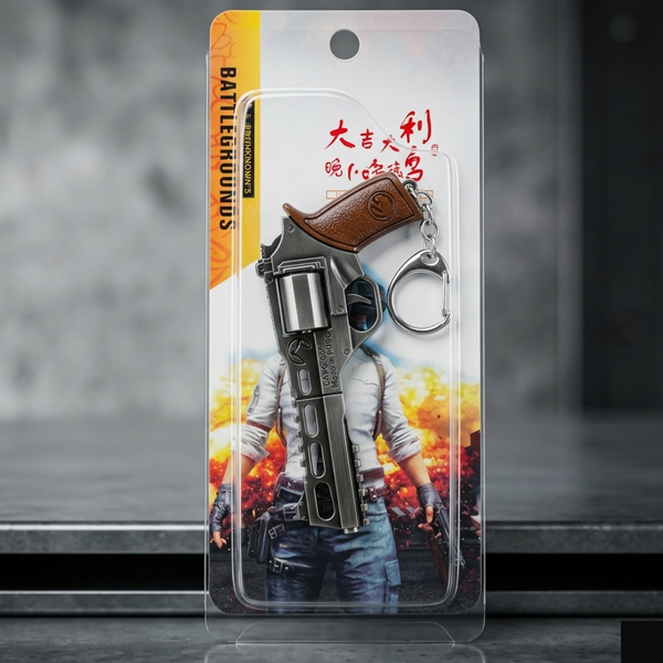 PUBG Battlegrounds Revolver Pistol Keychain