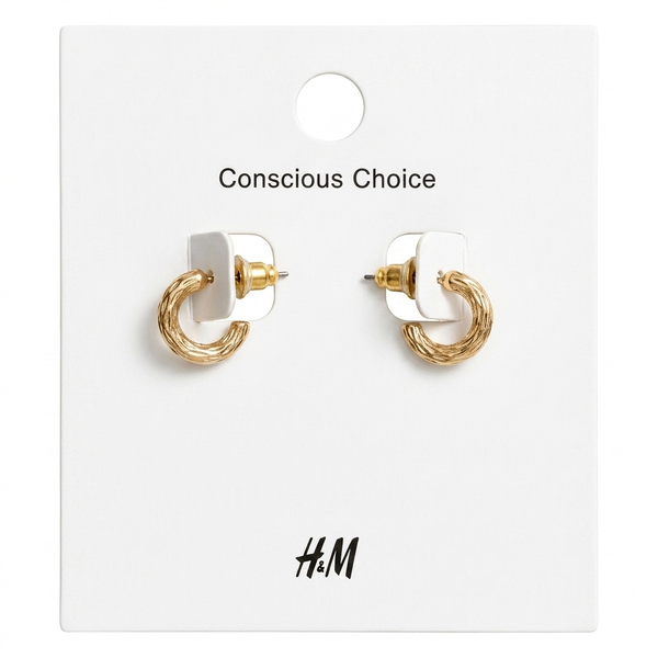 Gold Hammered Mini Hoop Earrings
