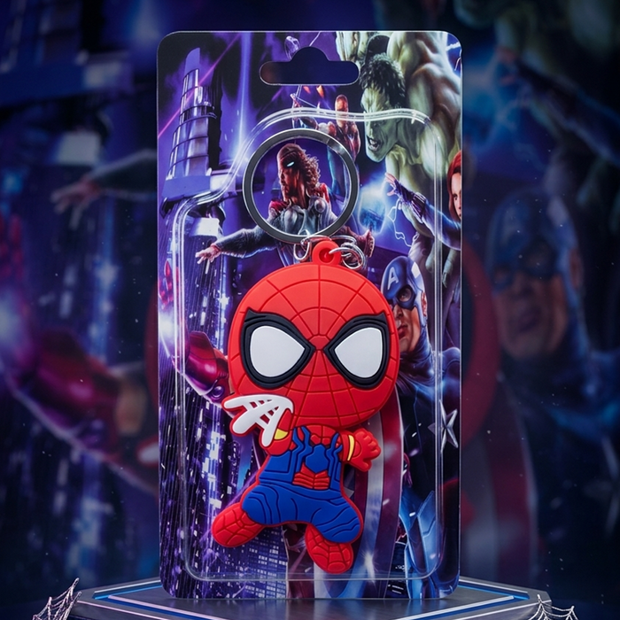 3D Spider-Man Action Pose Keychain