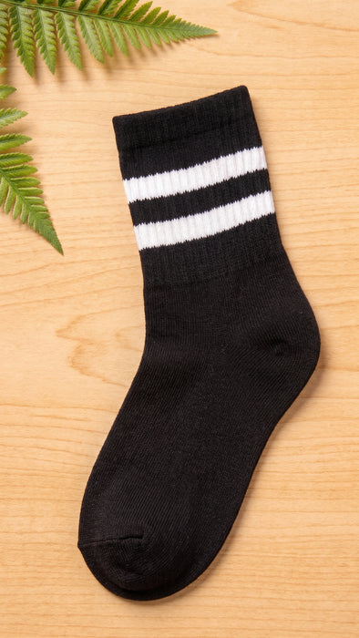 Double Stripe Crew Socks