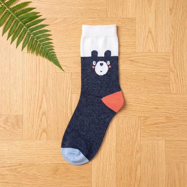 Bear Face Print Socks