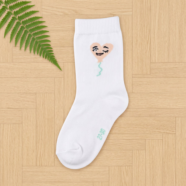Winking Face Print Socks