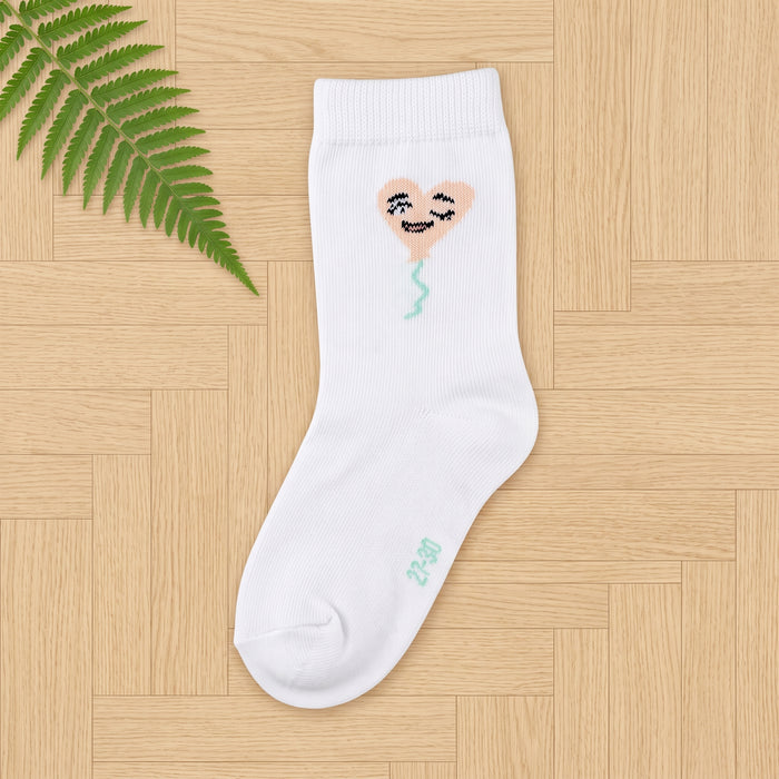 Winking Face Print Socks