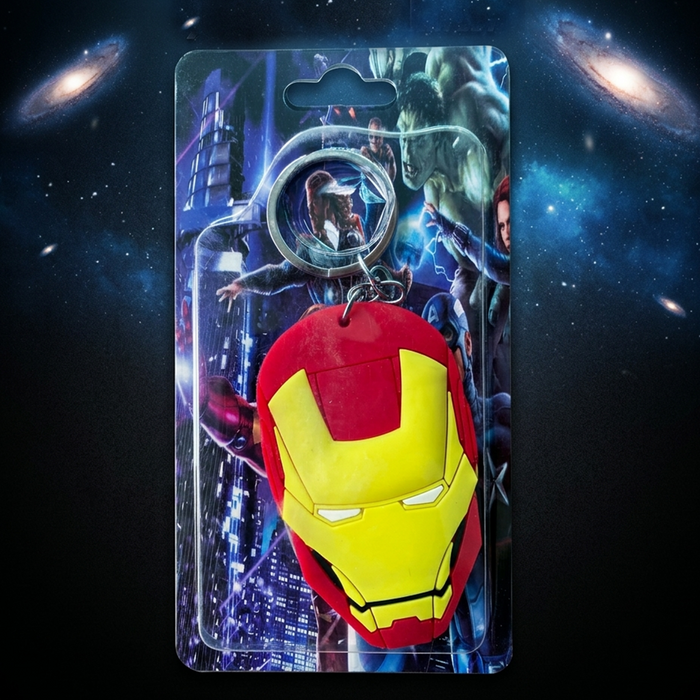 Iron Man Helmet Mask Superhero Keychain