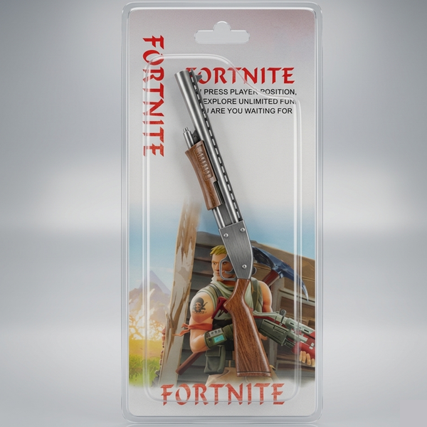 Fortnite Pump Shotgun Metal Keychain