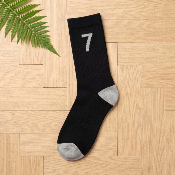 Number Print Socks