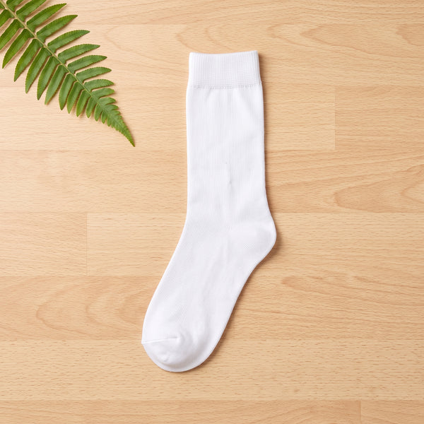 Plain White Crew Socks