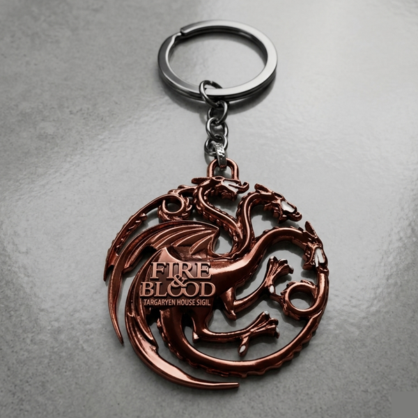 Game of Thrones Targaryen Dragon Keychain