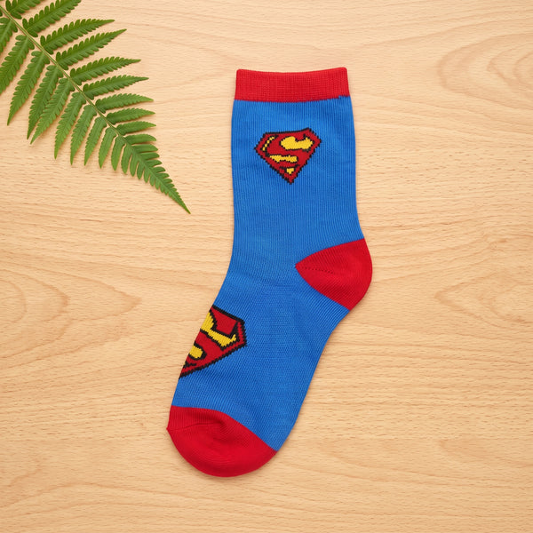 Superhero Logo Print Socks