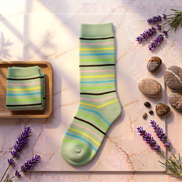 Multicolor Striped Socks