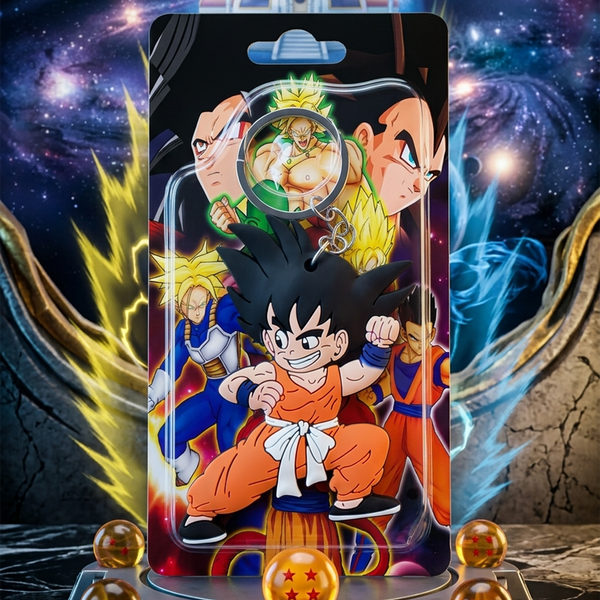 Kid Goku Orange Suit Martial Arts Keychain