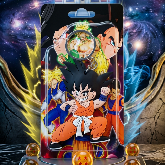 Kid Goku Orange Suit Martial Arts Keychain