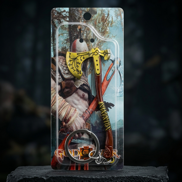 God of War Leviathan Axe Metal Weapon Keychain