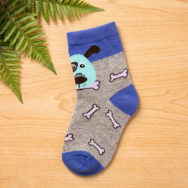 Puppy & Bone Print Socks