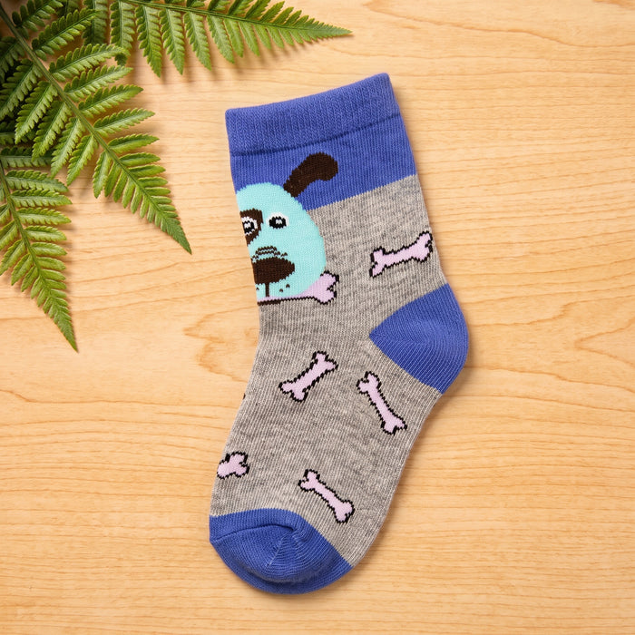 Puppy & Bone Print Socks