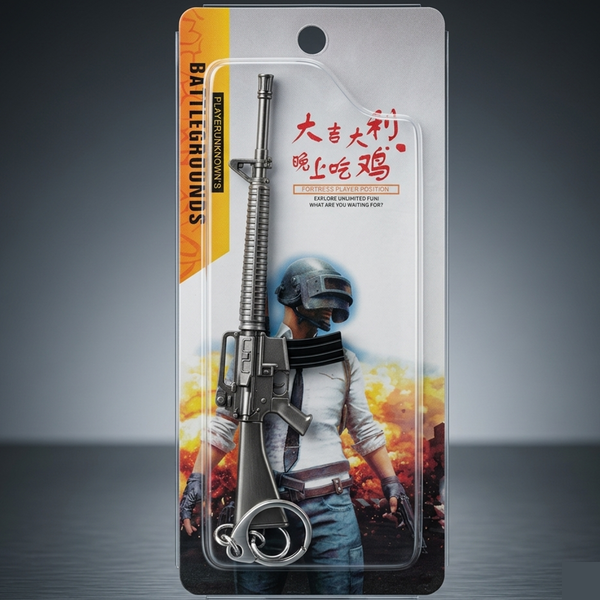 PUBG Battlegrounds M16 Long Barrel Keychain