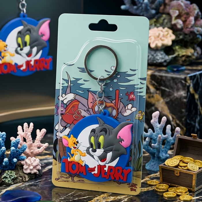 3D Tom and Jerry Classic Cartoon Keychain