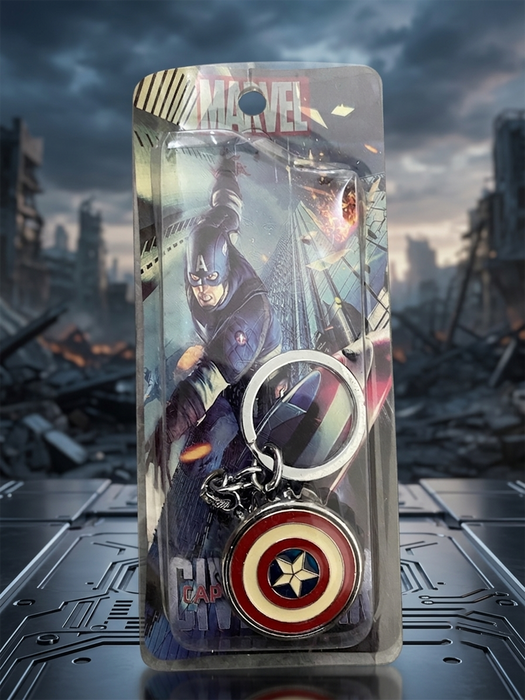 Captain America Shield Keychain